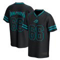Miami Dolphins Fanatics After Hours Fashion Mesh Jersey Top - Black