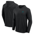 Miami Dolphins Fanatics Front Office Power Mono Long Sleeve Hoodie T-Shirt - Black