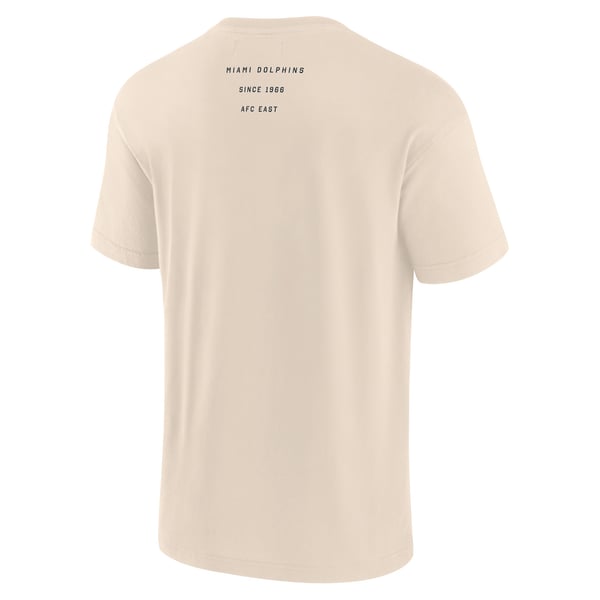 Miami Dolphins Fanatics Elements Weathered Tonal Future Ground T-Shirt - Cream