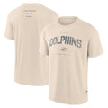 Miami Dolphins Fanatics Elements Weathered Tonal Future Ground T-Shirt - Cream