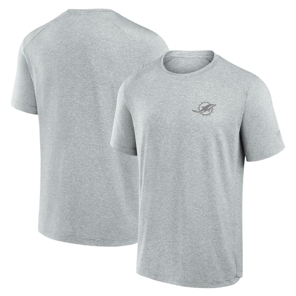 Miami Dolphins Fanatics Front Office Tech T-Shirt - Gray