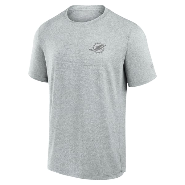 Miami Dolphins Fanatics Front Office Tech T-Shirt - Gray