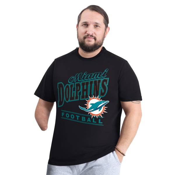 Miami Dolphins G-III Sports by Carl Banks Adaptive Headliner Graphic T-Shirt - Black