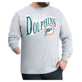 Miami Dolphins G-III Sports by Carl Banks Adaptive Twisted Team Graphics Long Sleeve T-Shirt - Gray
