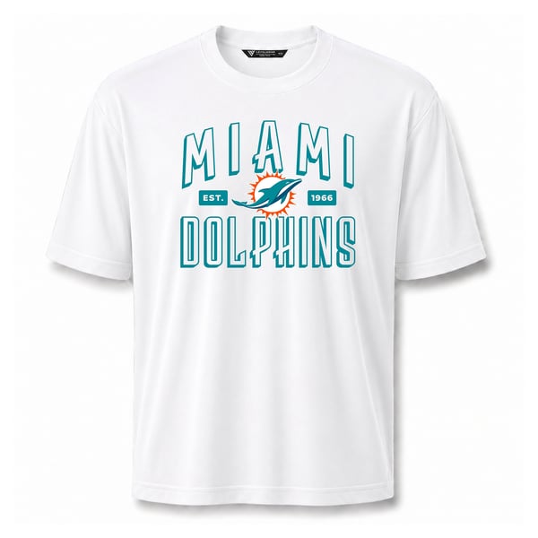 Miami Dolphins Levelwear Luxe Moment Stronghold Knit T-Shirt - White