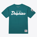 Miami Dolphins Mitchell & Ness Head Coach Classic T-Shirt - Aqua