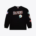  Miami Dolphins Mitchell & Ness Big & Tall Training Camp Long Sleeve T-Shirt - Black