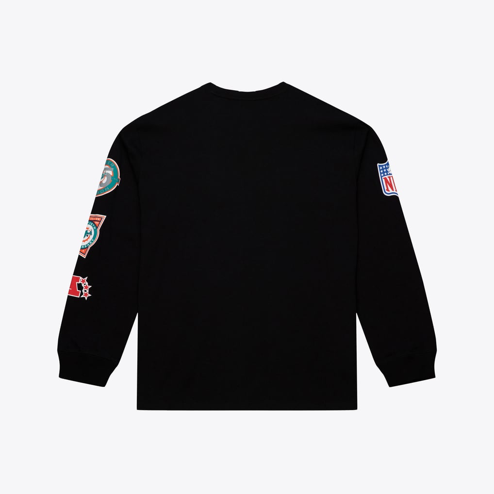  Miami Dolphins Mitchell & Ness Big & Tall Training Camp Long Sleeve T-Shirt - Black