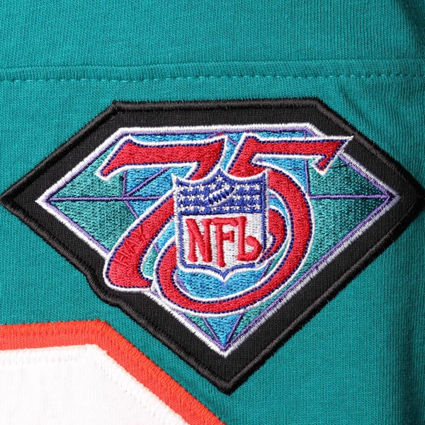 Dan Marino Miami Dolphins Mitchell & Ness Throwback Retired Player Name & Number Long Sleeve Top - Aqua