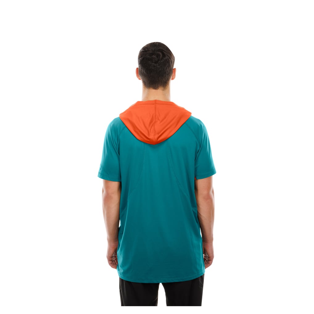  Miami Dolphins New Era Combine Authentic Hooded Raglan Short-Sleeve T-Shirt - Aqua