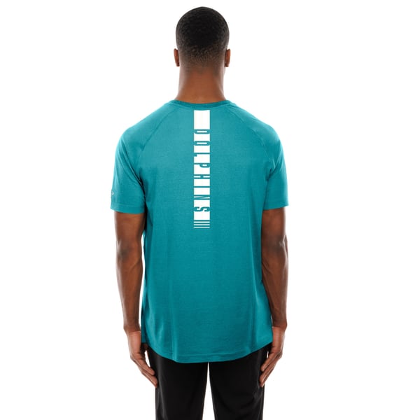 Miami Dolphins New Era Functional Fandom Reflective T-Shirt - Aqua