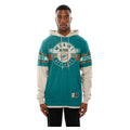  Miami Dolphins New Era Twofer Layered Long Sleeve Hooded T-Shirt - Aqua