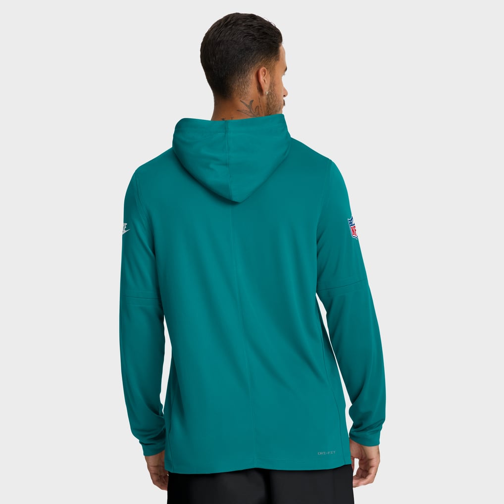 Miami Dolphins Nike Big & Tall Alt Pack Dri-FIT Long Sleeve Hoodie T-Shirt  - Aqua