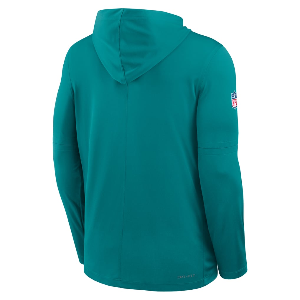 Miami Dolphins Nike Big & Tall Alt Pack Dri-FIT Long Sleeve Hoodie T-Shirt  - Aqua