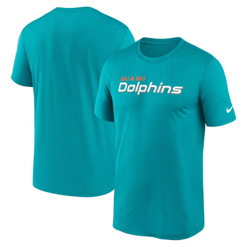 Miami Dolphins Nike Primetime Legend Wordmark Dri-FIT T-Shirt - Aqua