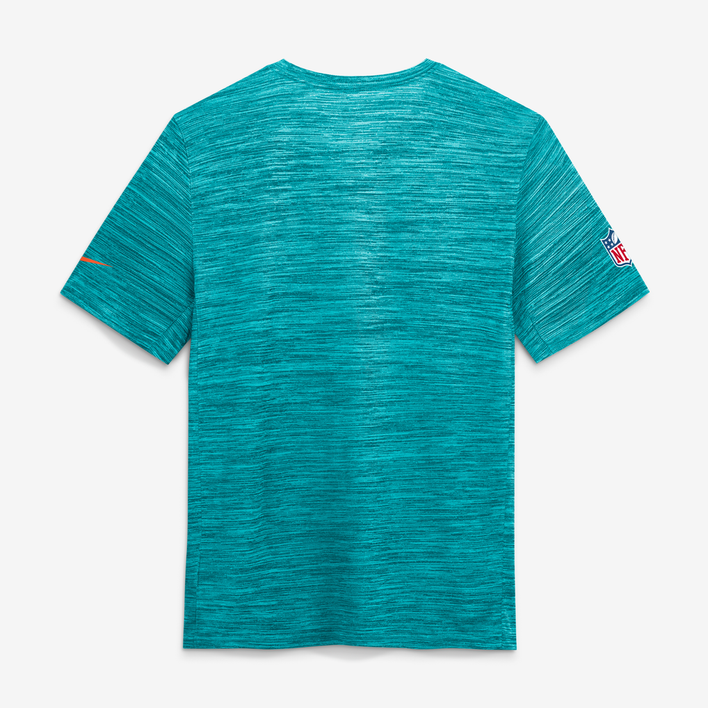  Miami Dolphins Nike Rivalries Collection Sideline Velocity T-Shirt - Aqua