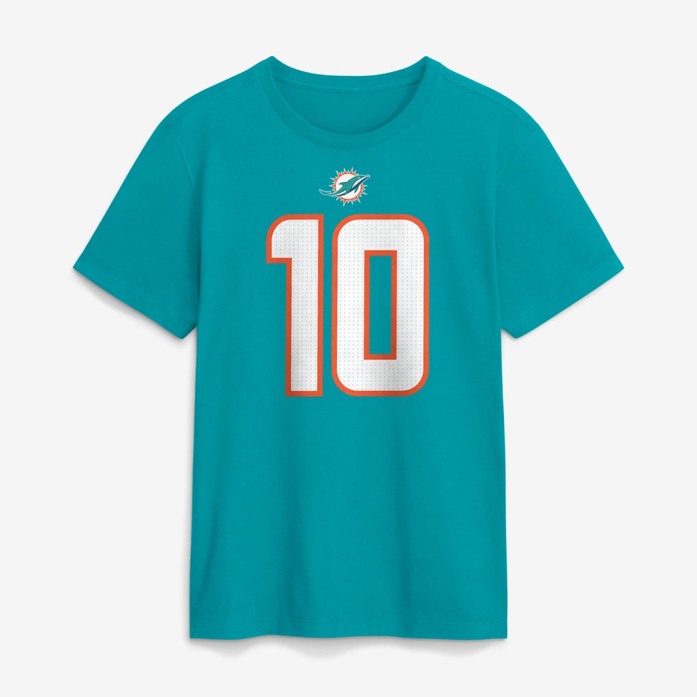 Jacob Rodriguez Miami Dolphins Nike Name & Number T-Shirt - Aqua