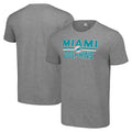 Miami Dolphins Starter Team Mesh Print Graphic T-Shirt - Heather Gray