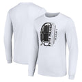 Miami Dolphins Starter Half Helmet Logo Long Sleeve T-Shirt - White