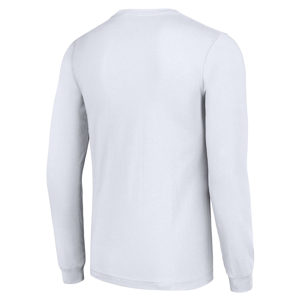 Miami Dolphins Starter Half Helmet Logo Long Sleeve T-Shirt - White