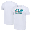 Miami Dolphins Starter Team Mesh Print Graphic T-Shirt - White
