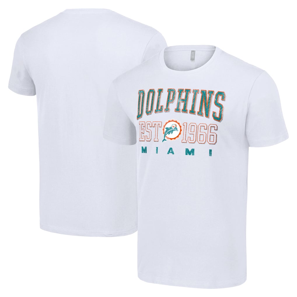 Miami Dolphins Starter Throwback Logo T-Shirt - White