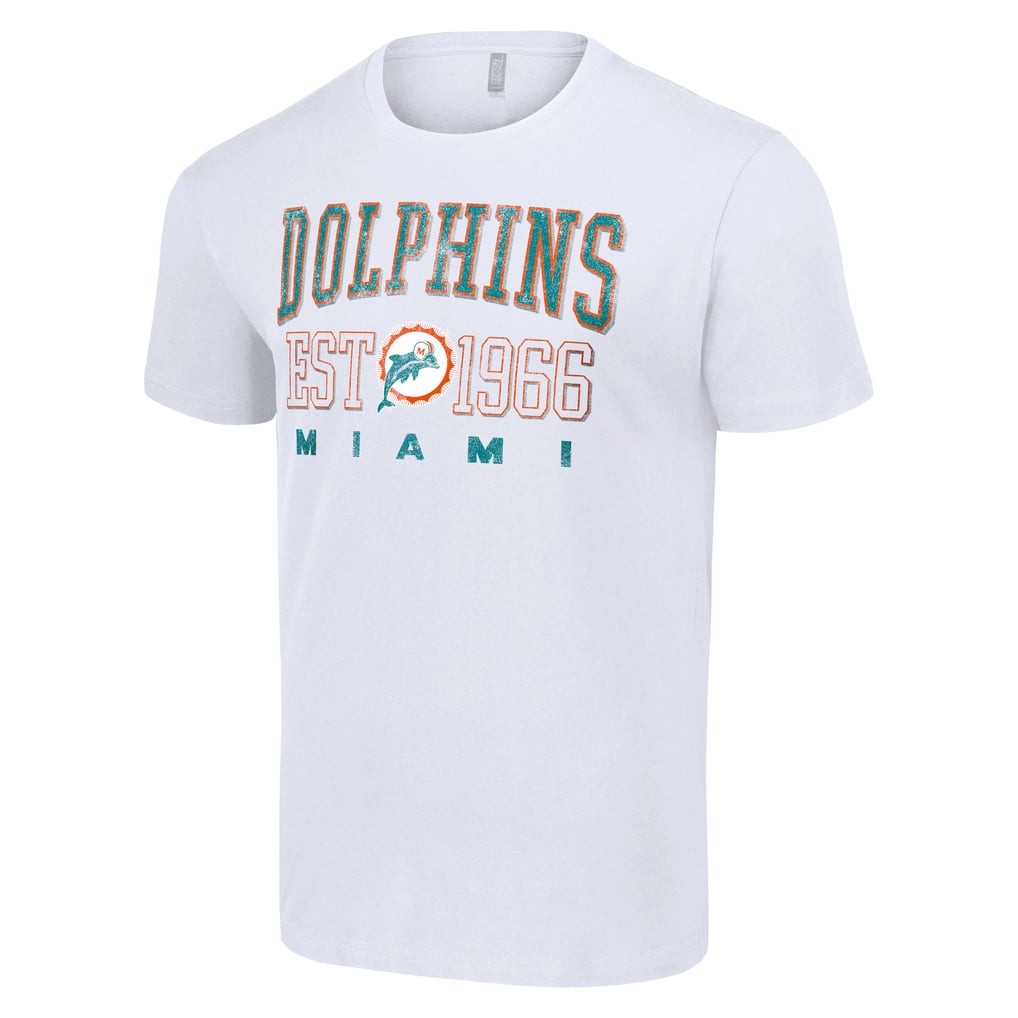 Miami Dolphins Starter Throwback Logo T-Shirt - White
