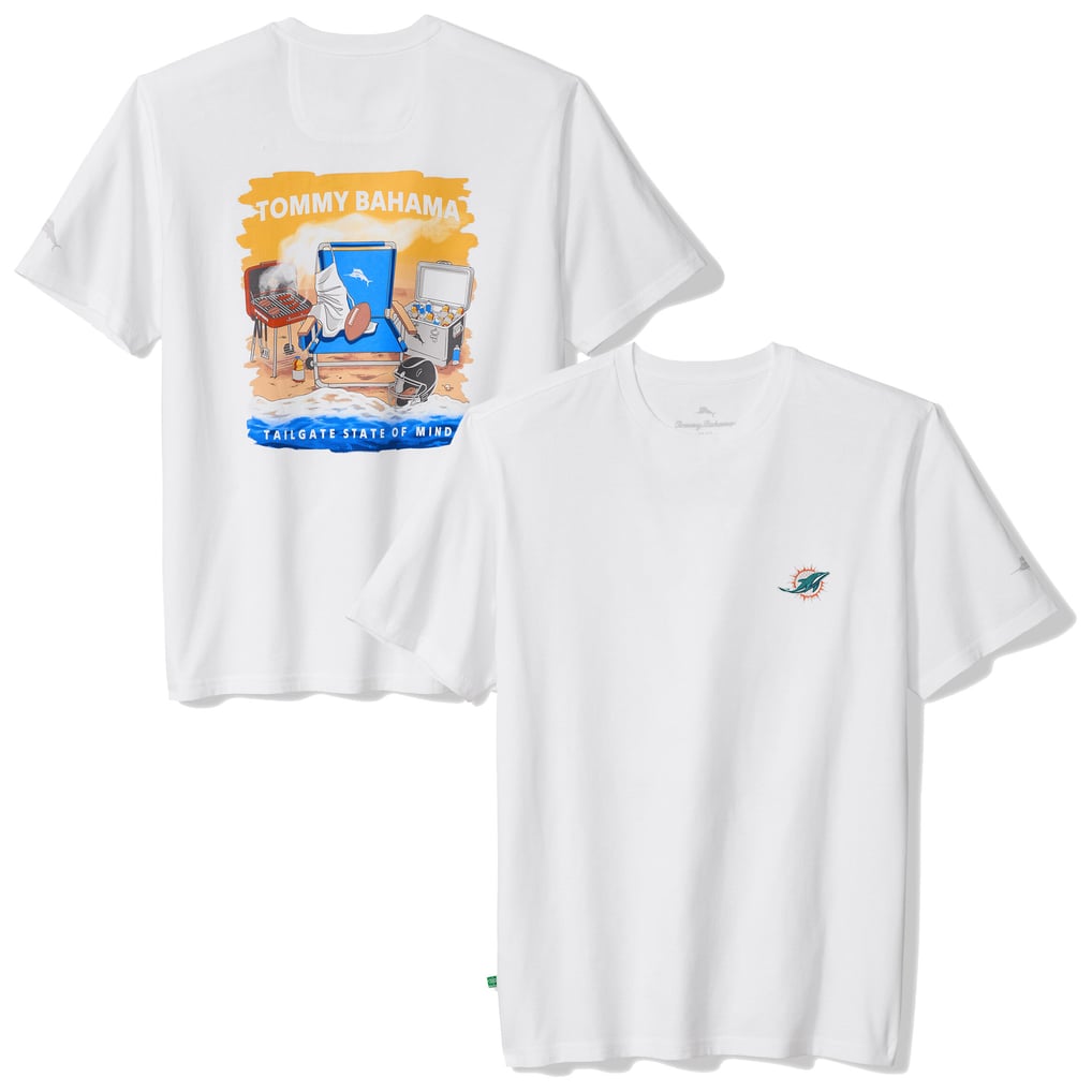 Miami Dolphins Tommy Bahama Tailgate State of Mind T-Shirt - White