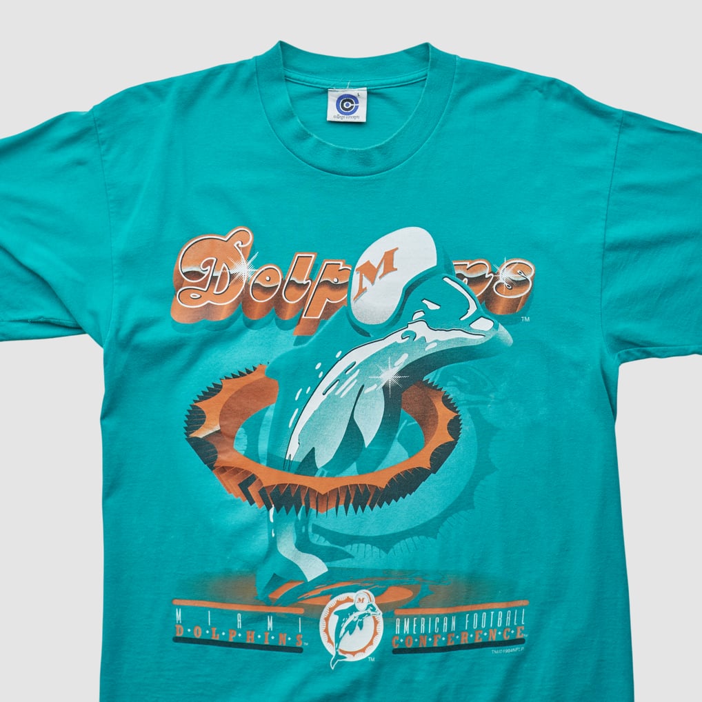 Miami Dolphins College Concepts 90s T-shirt - Teal - S by Fanatics Real Vintage