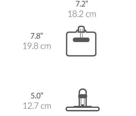 Quick Grip Napkin Holder dimensions