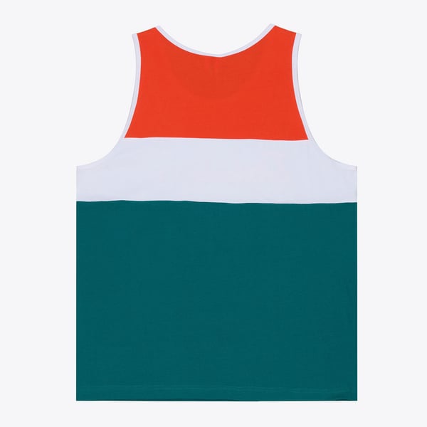 Miami Dolphins Mitchell & Ness Head Coach Tank Top - Aqua/Orange