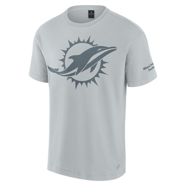 Miami Dolphins Fanatics Unisex Elements Iconic T-Shirt - Gray