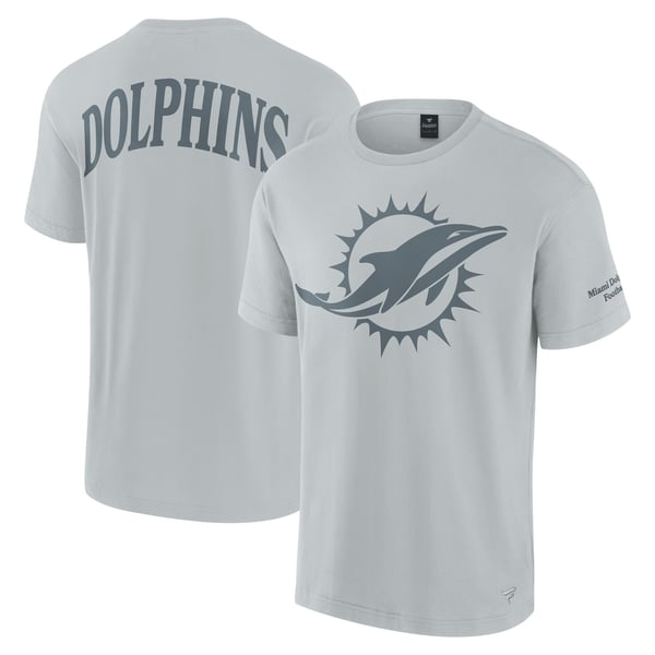 Miami Dolphins Fanatics Unisex Elements Iconic T-Shirt - Gray
