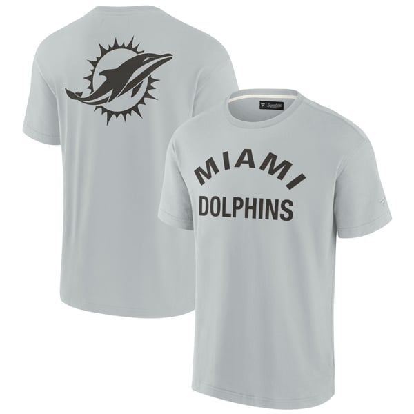 Miami Dolphins Fanatics Unisex Elements Super Soft Short Sleeve T-Shirt - Gray