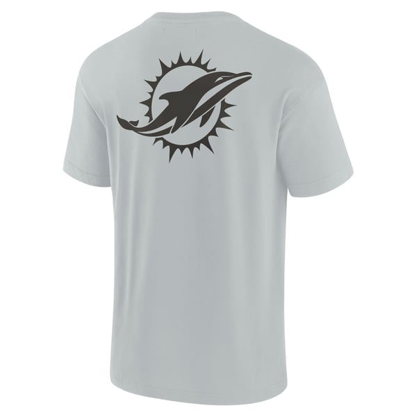 Miami Dolphins Fanatics Unisex Elements Super Soft Short Sleeve T-Shirt - Gray