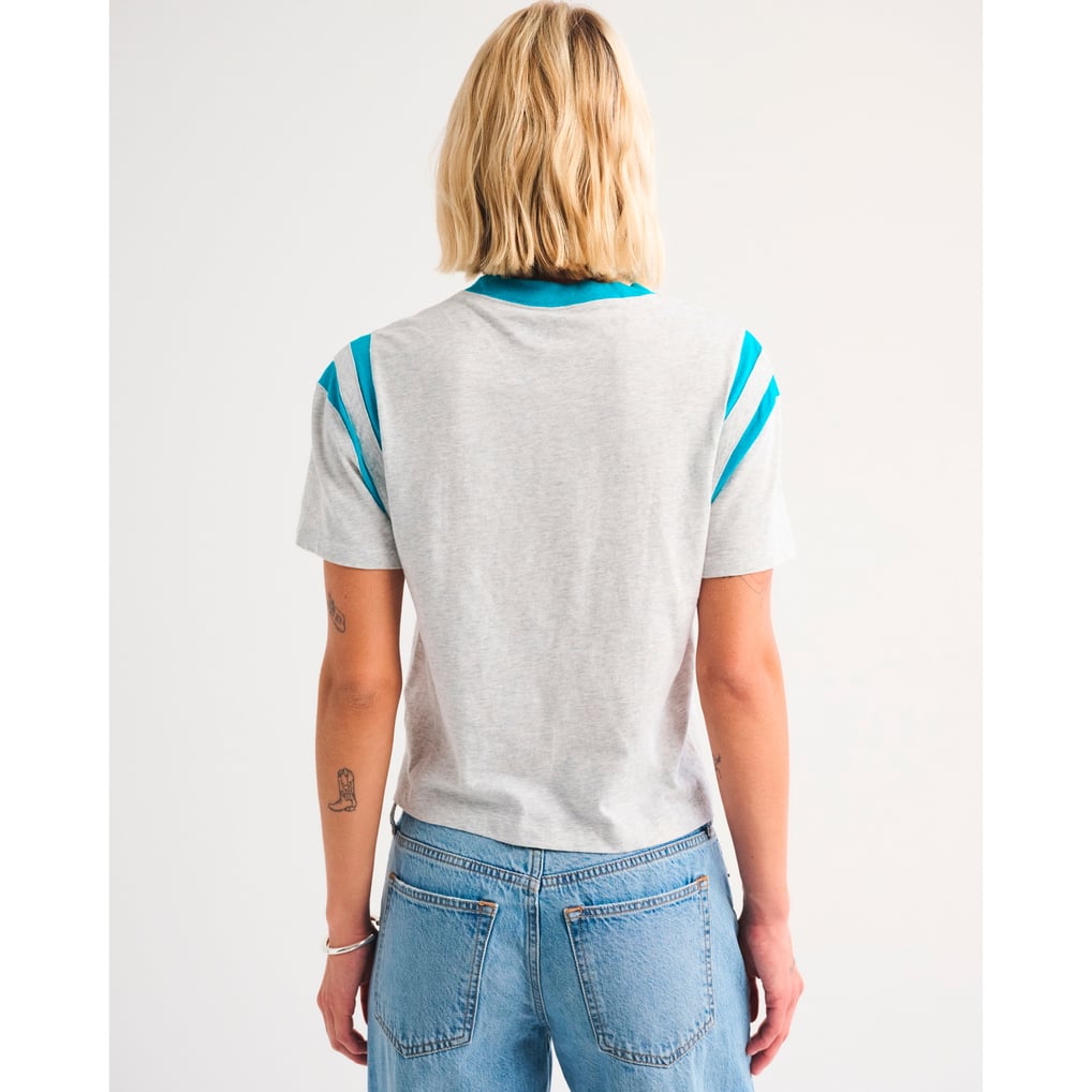 Miami Dolphins Abercrombie & Fitch Women's Varsity T-Shirt - Heather Gray