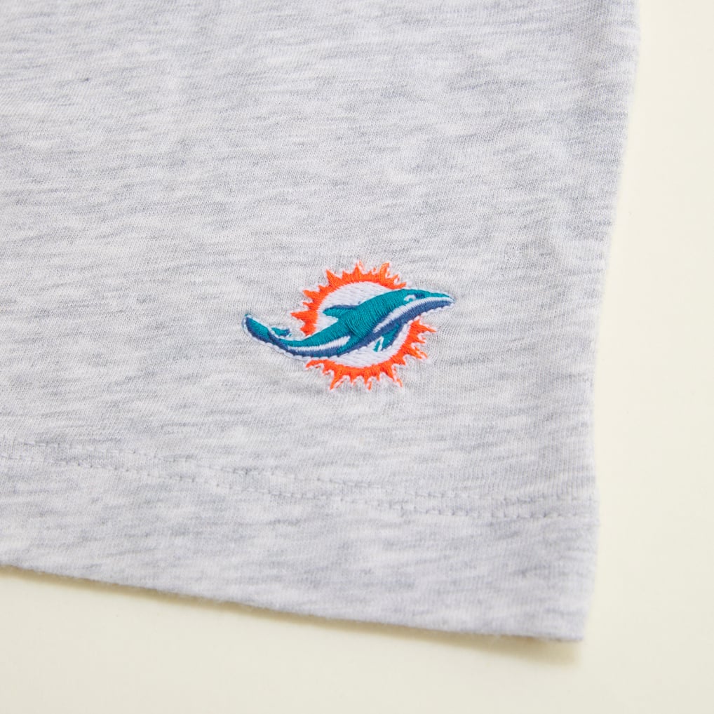 Miami Dolphins Abercrombie & Fitch Women's Varsity T-Shirt - Heather Gray