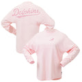 Miami Dolphins Fanatics Women's Millennial Spirit Jersey T-Shirt - Pink
