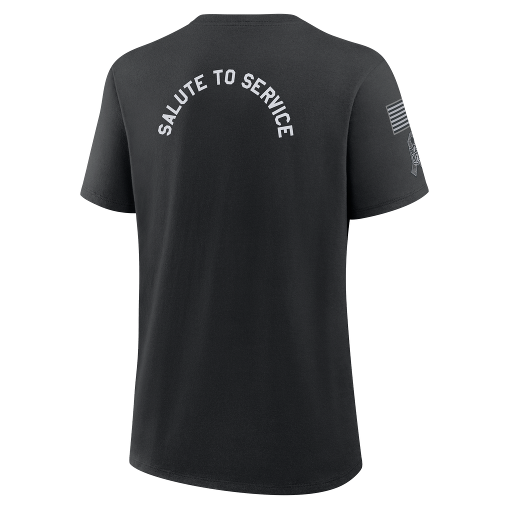  Miami Dolphins Nike Women's 2026 Salute to Service T-Shirt - Black