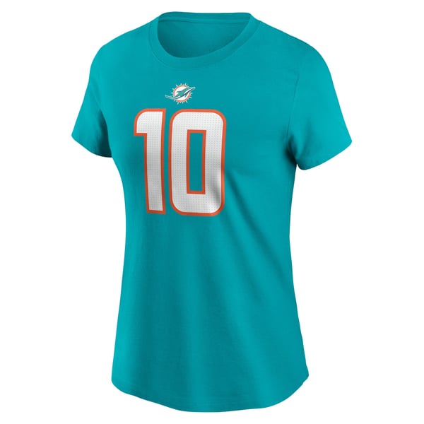 Tyreek Hill Miami Dolphins Nike Women's Player Name & Number T-Shirt - Aqua