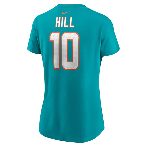 Tyreek Hill Miami Dolphins Nike Women's Player Name & Number T-Shirt - Aqua