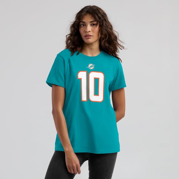 Tyreek Hill Miami Dolphins Nike Women's Player Name & Number T-Shirt - Aqua