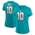 Tyreek Hill Miami Dolphins Nike Women's Player Name & Number T-Shirt - Aqua