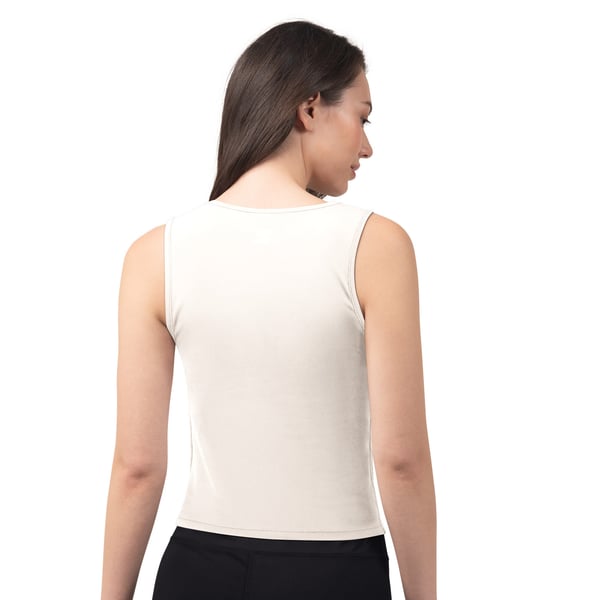 Miami Dolphins Starter Women's Athleisure Cropped Tank Top - White