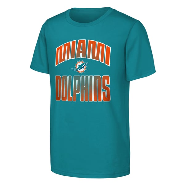Miami Dolphins Outerstuff Youth Never Quit 2-Pack T-Shirt Set - Aqua